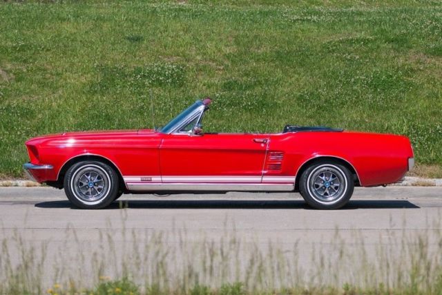 1967 Red Ford Mustang Convertible