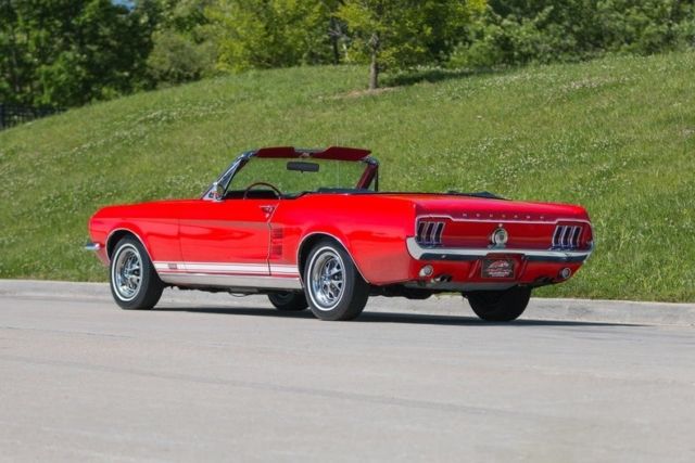 1967 Red Ford Mustang Convertible