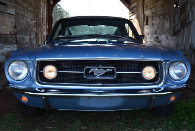 1967 Blue Ford Mustang Fastback