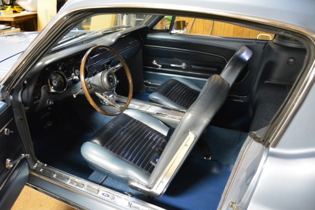 1967 Blue Ford Mustang Fastback