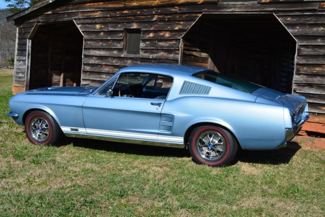 1967 Blue Ford Mustang Fastback