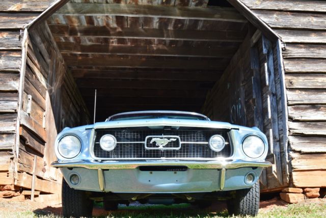 1967 Blue Ford Mustang Fastback