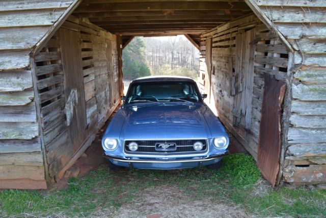 1967 Blue Ford Mustang Fastback