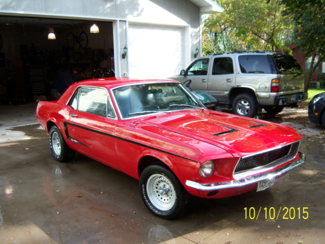 1967 Red Ford Mustang Coupe