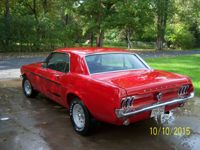 1967 Red Ford Mustang Coupe