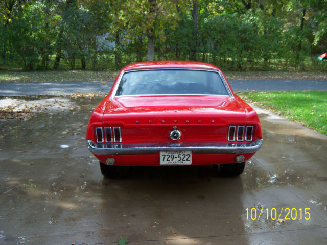 1967 Red Ford Mustang Coupe