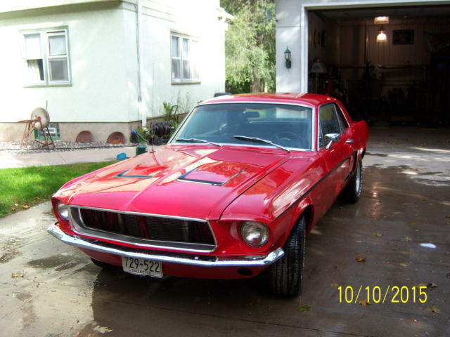 1967 Red Ford Mustang Coupe