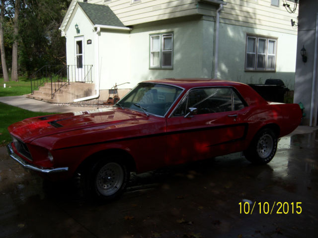 1967 Red Ford Mustang Coupe