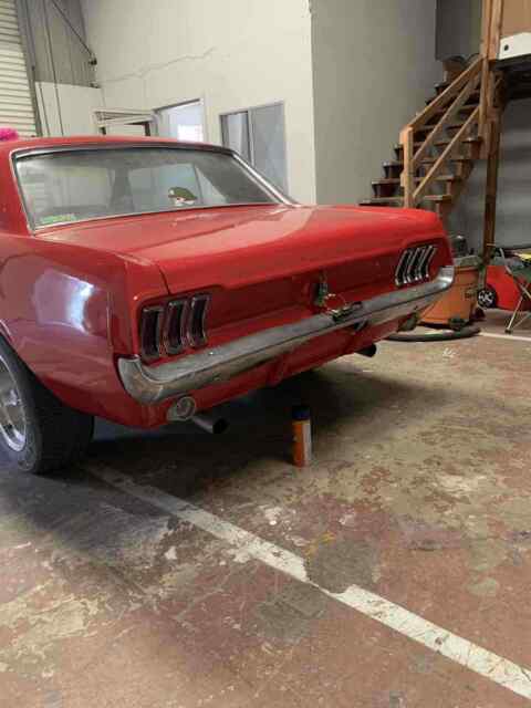 1967 Red Ford Mustang