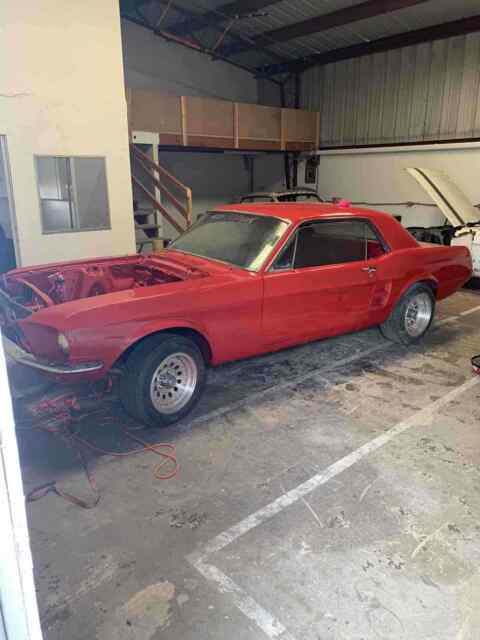 1967 Red Ford Mustang