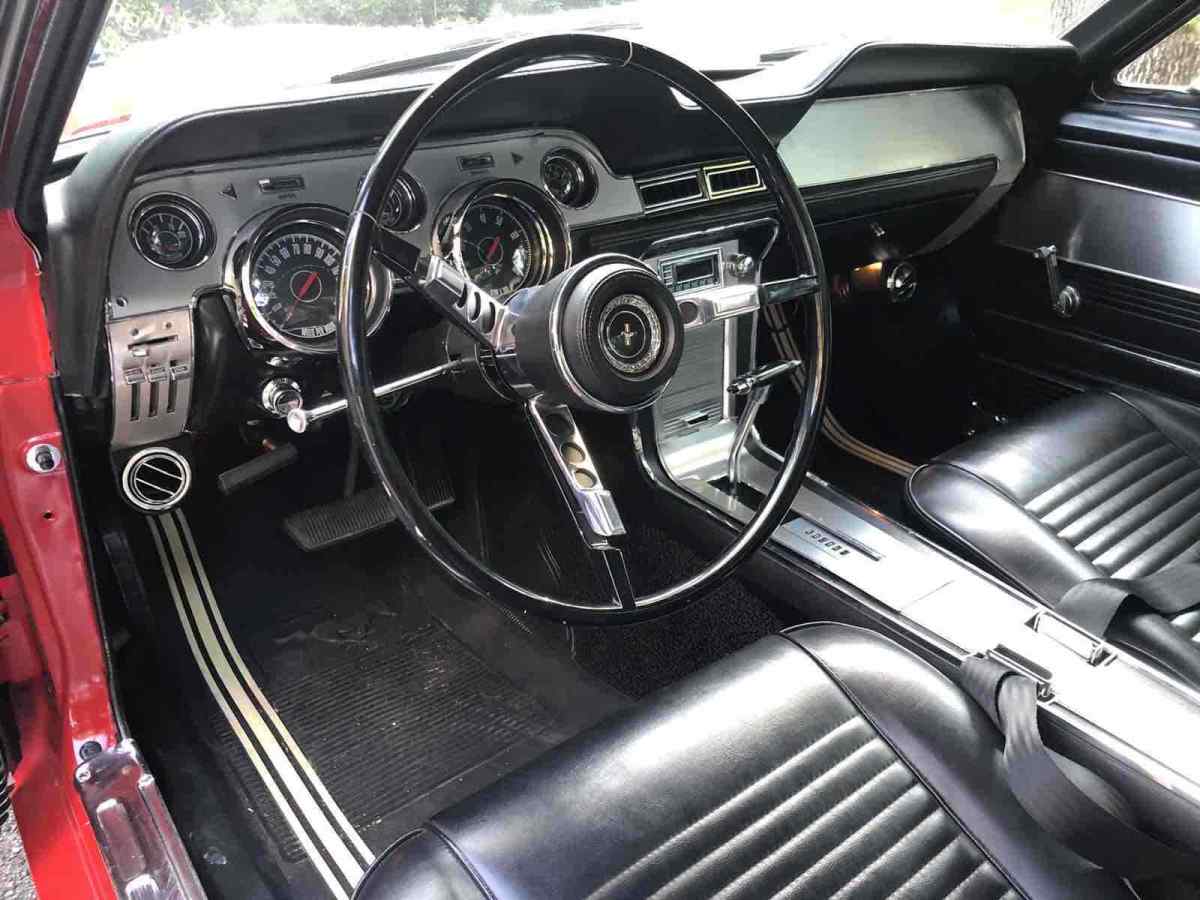1967 Red Ford Mustang