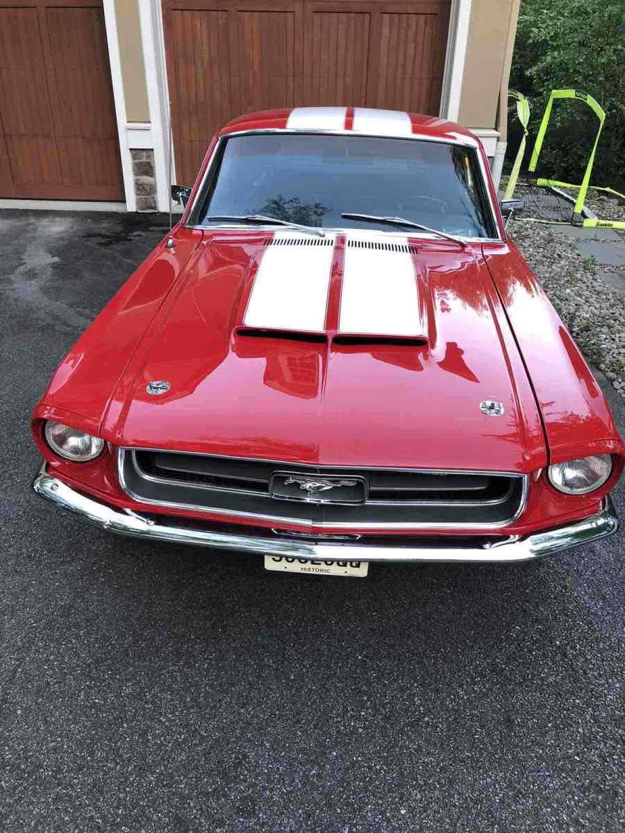1967 Red Ford Mustang
