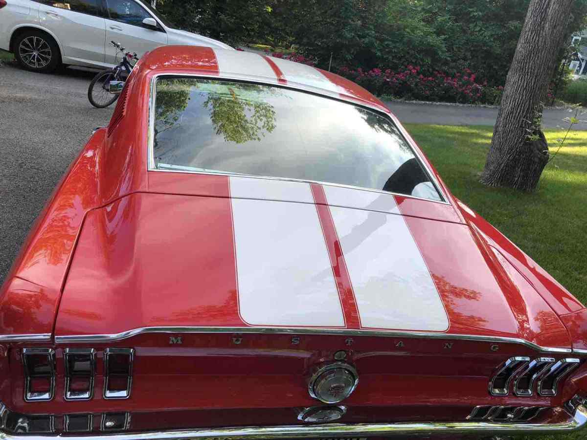 1967 Red Ford Mustang