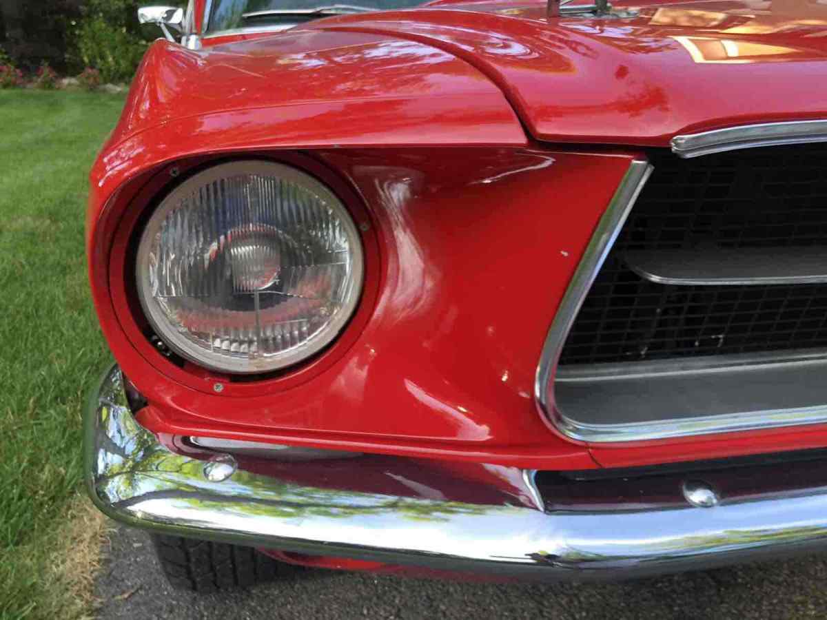 1967 Red Ford Mustang