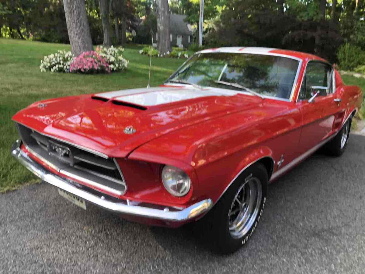1967 Red Ford Mustang