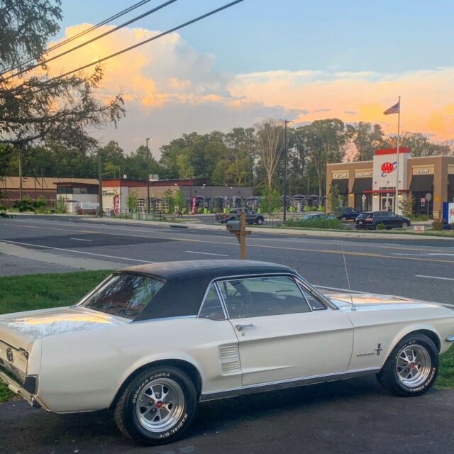 1967 White Ford Mustang Coupe