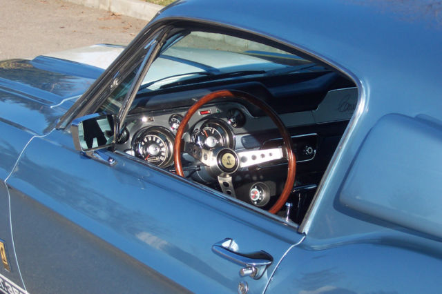 1967 Blue Ford Mustang