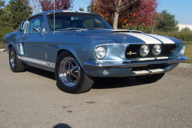 1967 Blue Ford Mustang