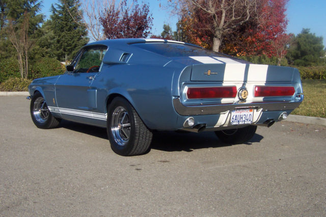 1967 Blue Ford Mustang