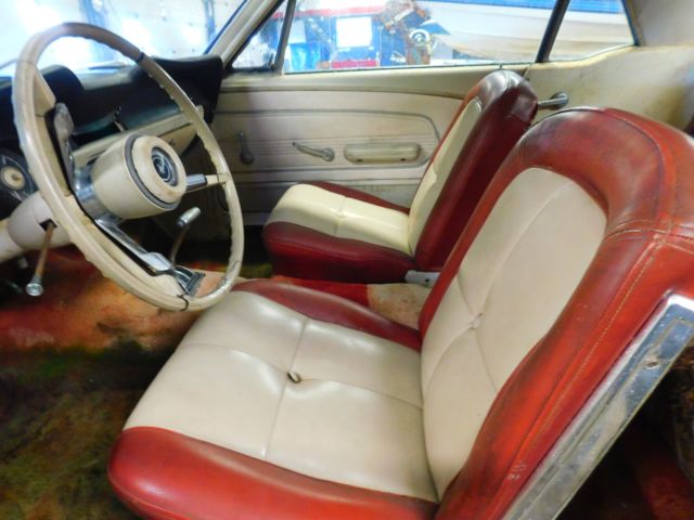 1967 Cream Ford Mustang Coupe