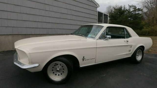 1967 white Ford Mustang Coupe