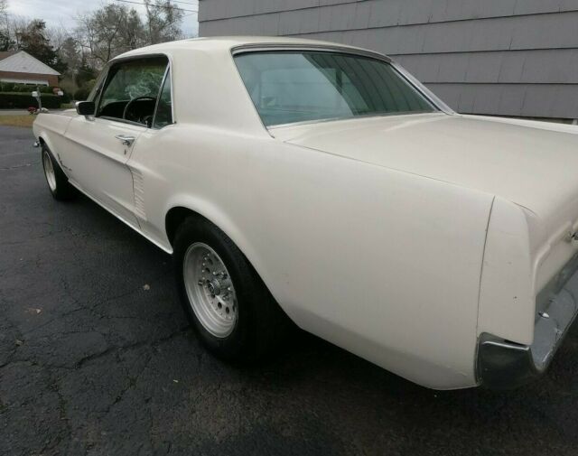 1967 white Ford Mustang Coupe