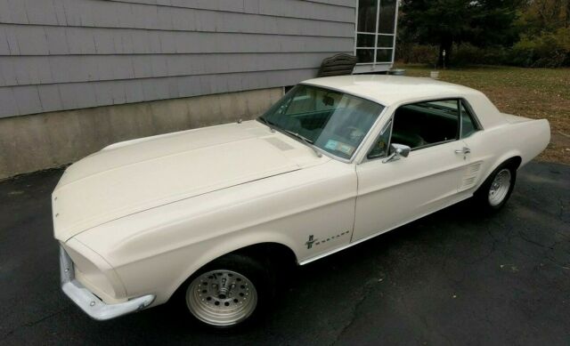 1967 white Ford Mustang Coupe