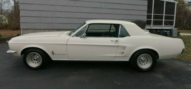 1967 white Ford Mustang Coupe