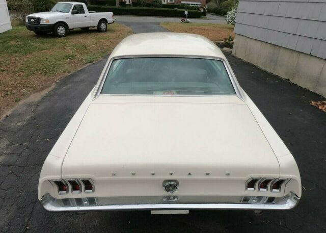 1967 white Ford Mustang Coupe