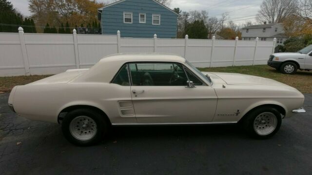 1967 white Ford Mustang Coupe