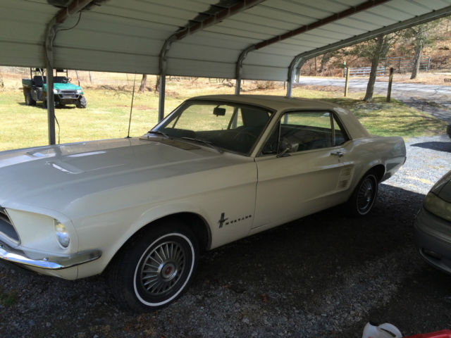 1967 White Ford Mustang Coupe
