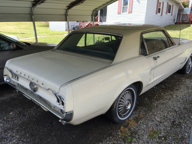 1967 White Ford Mustang Coupe