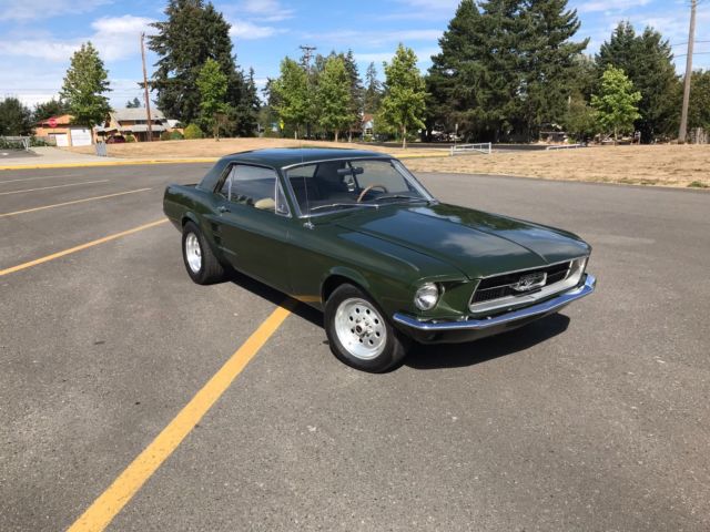 1967 Green Ford Mustang Coupe