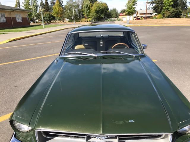 1967 Green Ford Mustang Coupe