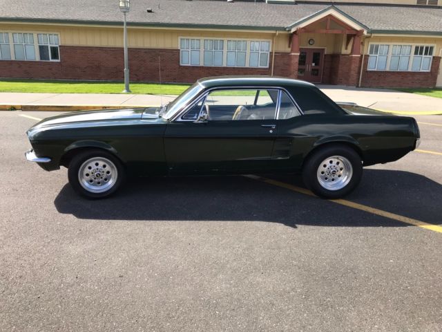 1967 Green Ford Mustang Coupe