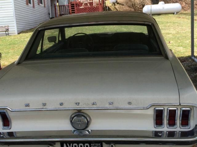 1967 White Ford Mustang Coupe