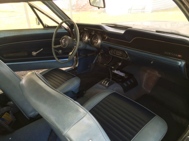1967 White Ford Mustang Coupe