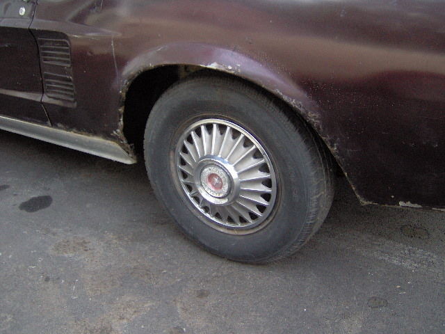 1967 White Ford Mustang