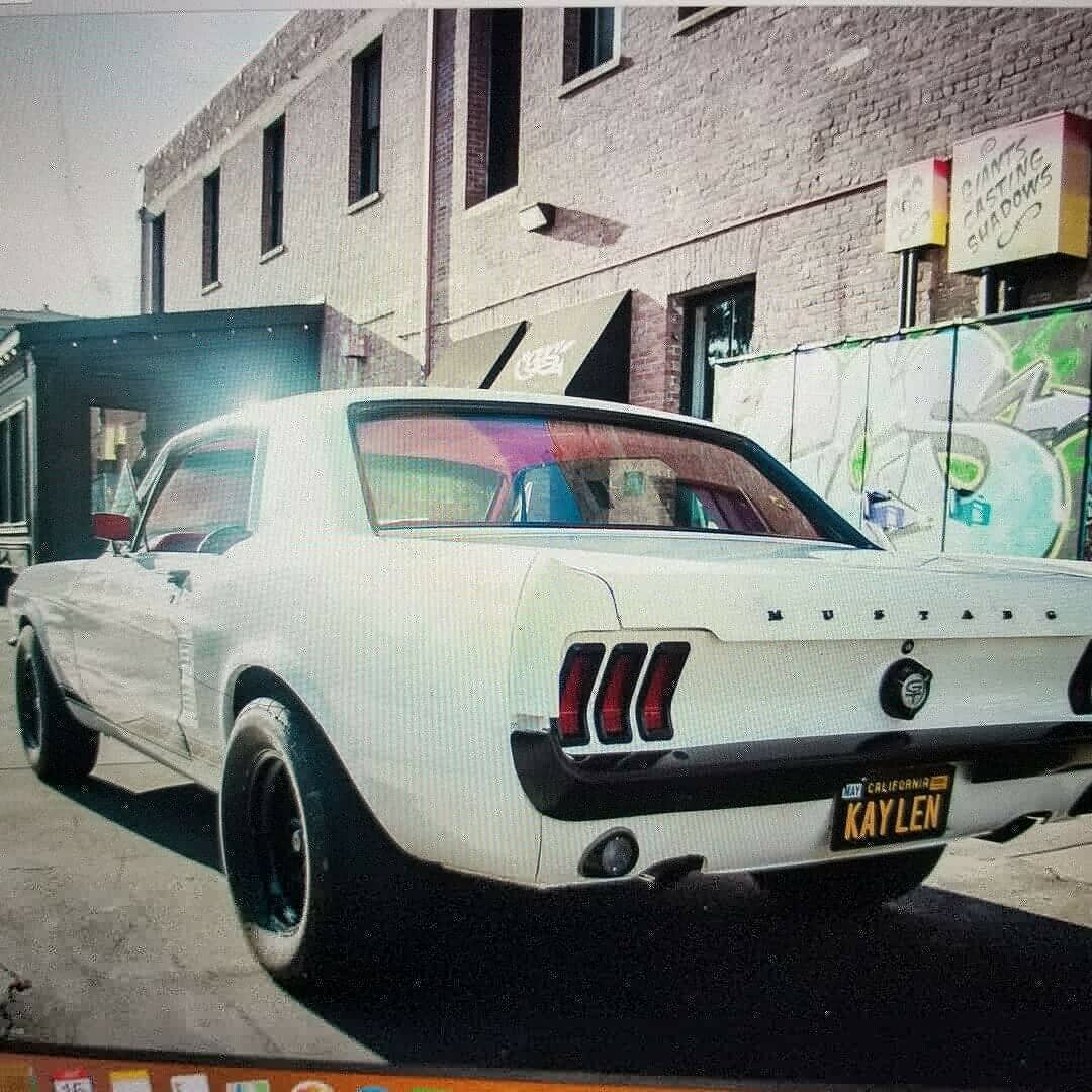 1967 White Ford Mustang Coupe