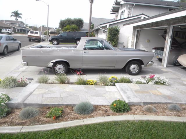 1967 silver Ford Ranchero