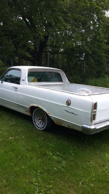 1967 White Ford Ranchero pickup