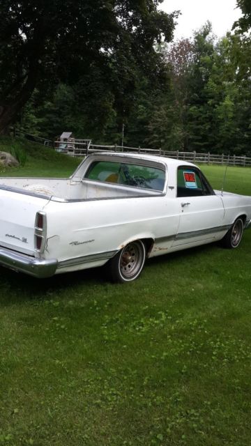 1967 White Ford Ranchero pickup