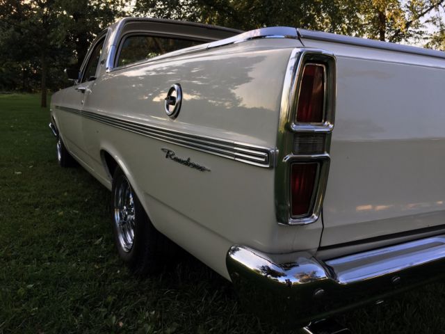 1967 Wimbledon white Ford Ranchero truck