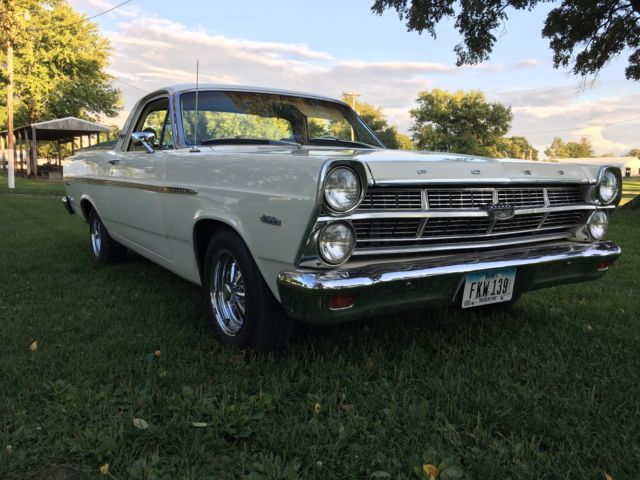 1967 Wimbledon white Ford Ranchero truck