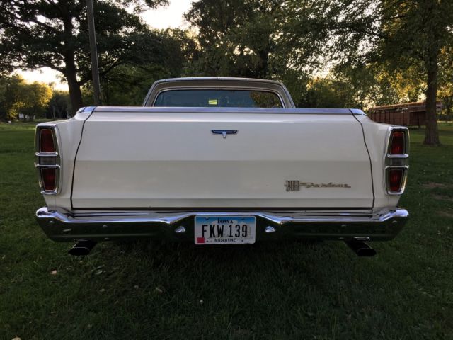 1967 Wimbledon white Ford Ranchero truck