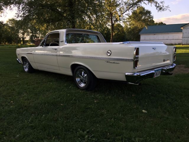 1967 Wimbledon white Ford Ranchero truck