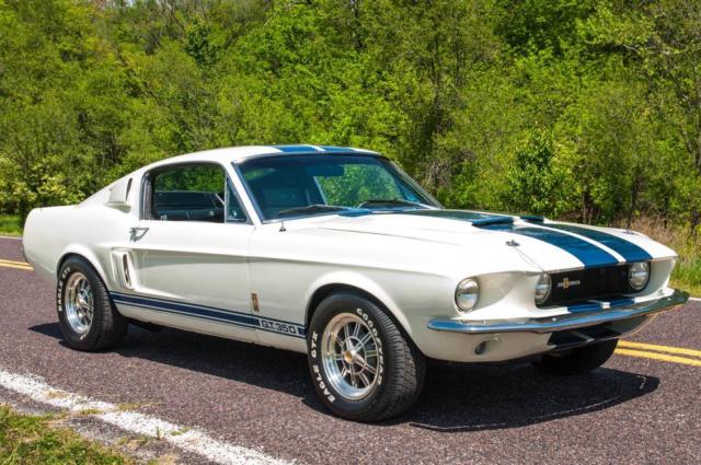1967 White Ford Mustang Fastback