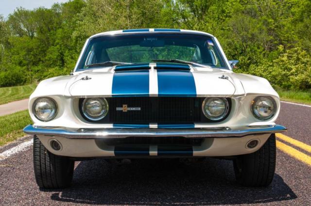 1967 White Ford Mustang Fastback