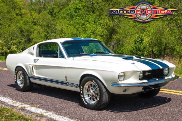 1967 White Ford Mustang Fastback