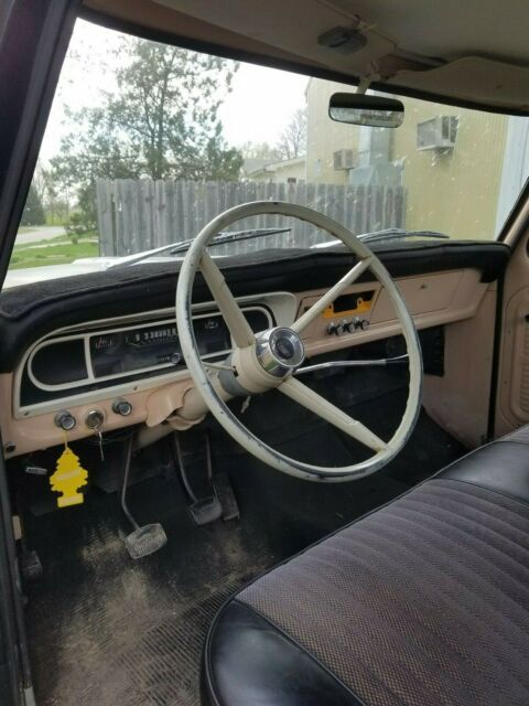 1967 Black Ford F-100 short box step side